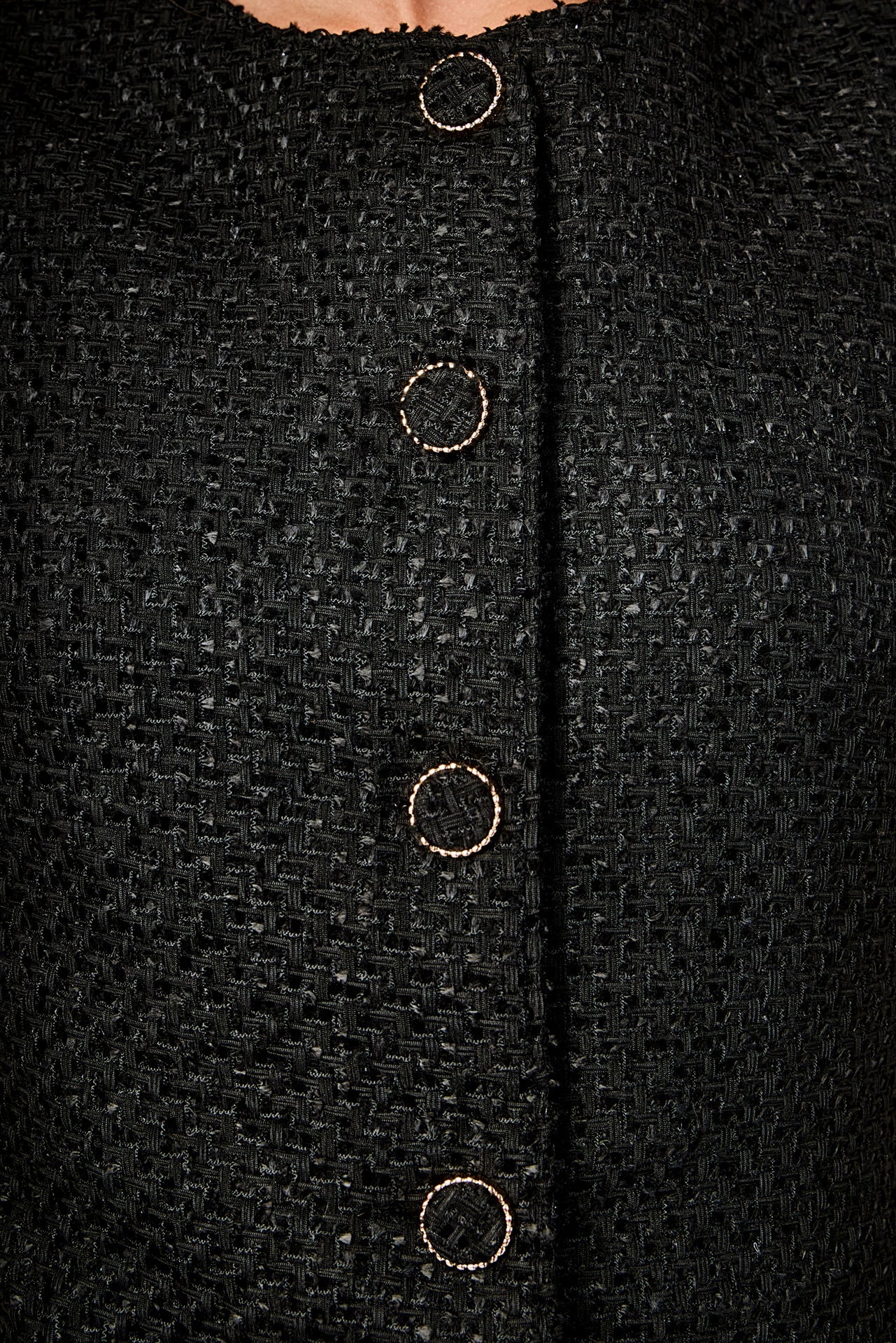 Sleeveless Tweed Mini Dress