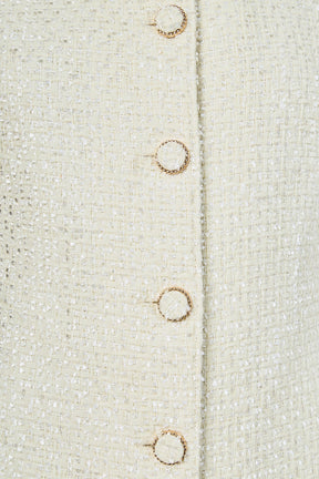 Sleeveless Tweed Mini Dress