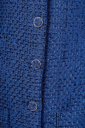 Sleeveless Tweed Mini Dress