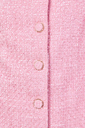 Sleeveless Tweed Mini Dress