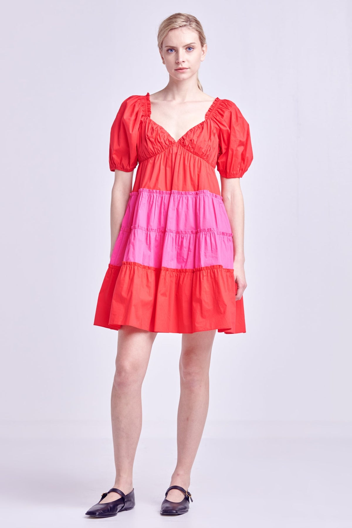 ENGLISH FACTORY - Two Tone Sweetheart Mini dress - DRESSES available at Objectrare