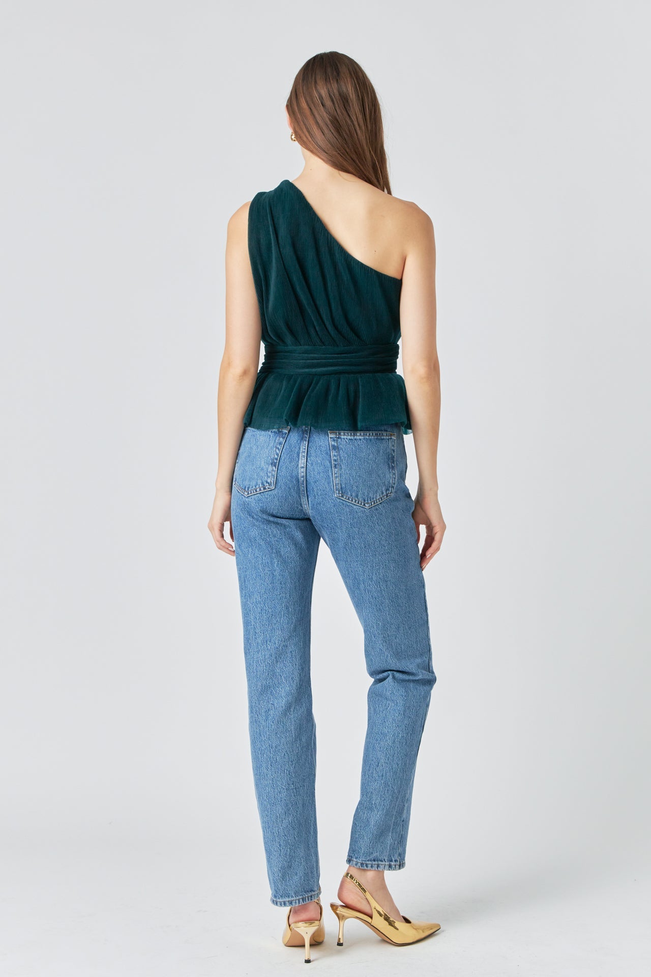 ENDLESS ROSE - Tulle One Shoulder Top - TOPS available at Objectrare