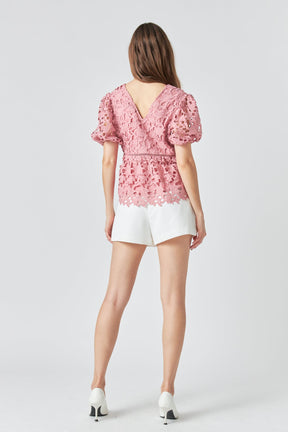 ENDLESS ROSE - Crochet Lace Top - TOPS available at Objectrare