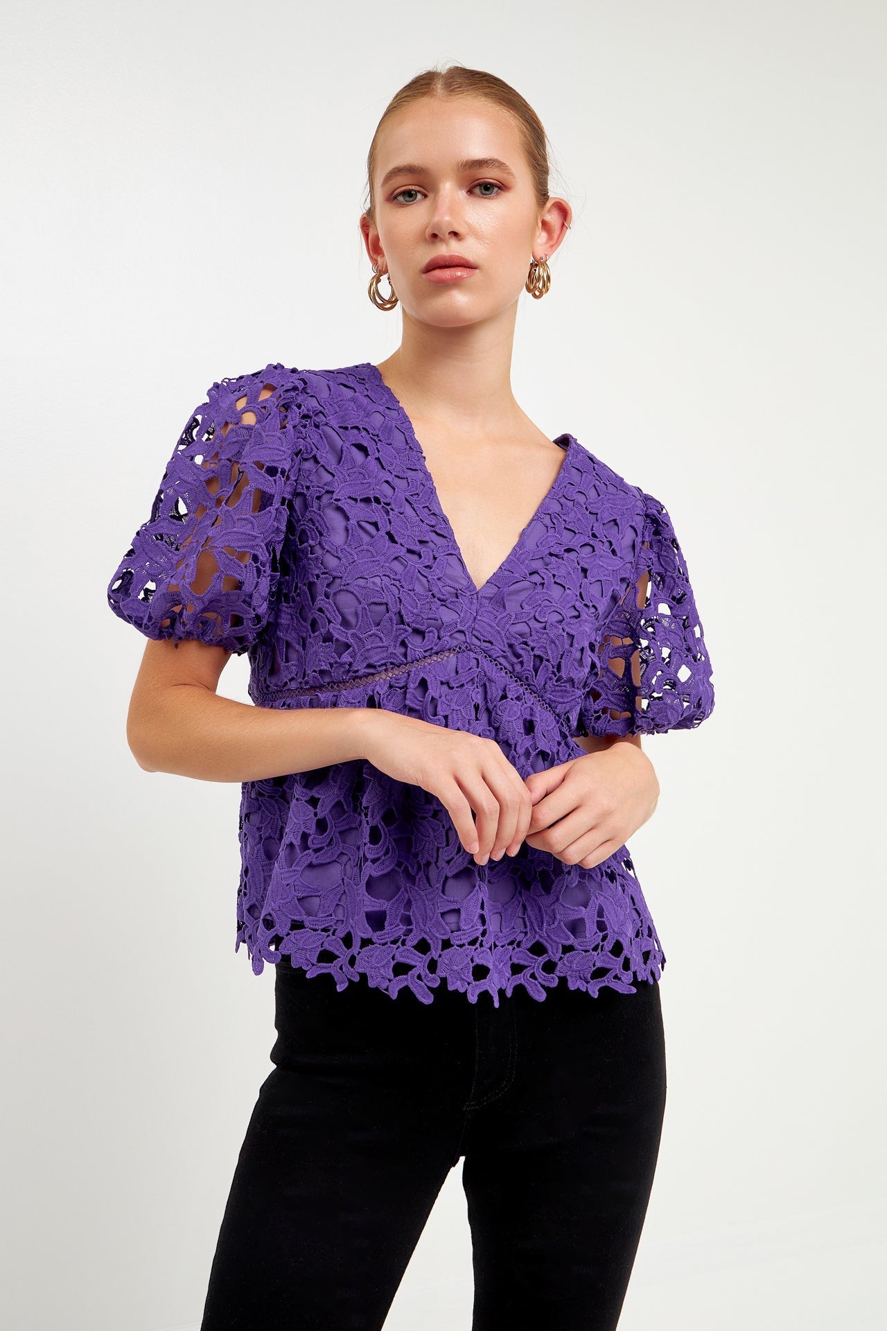 ENDLESS ROSE - Crochet Lace Top - TOPS available at Objectrare