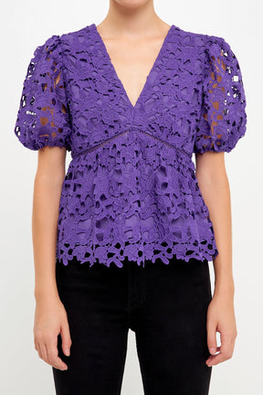 ENDLESS ROSE - Crochet Lace Top - TOPS available at Objectrare