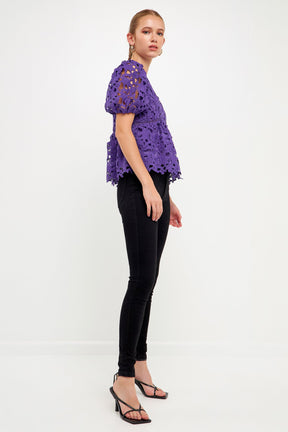 ENDLESS ROSE - Crochet Lace Top - TOPS available at Objectrare