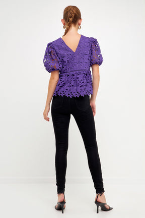 ENDLESS ROSE - Crochet Lace Top - TOPS available at Objectrare
