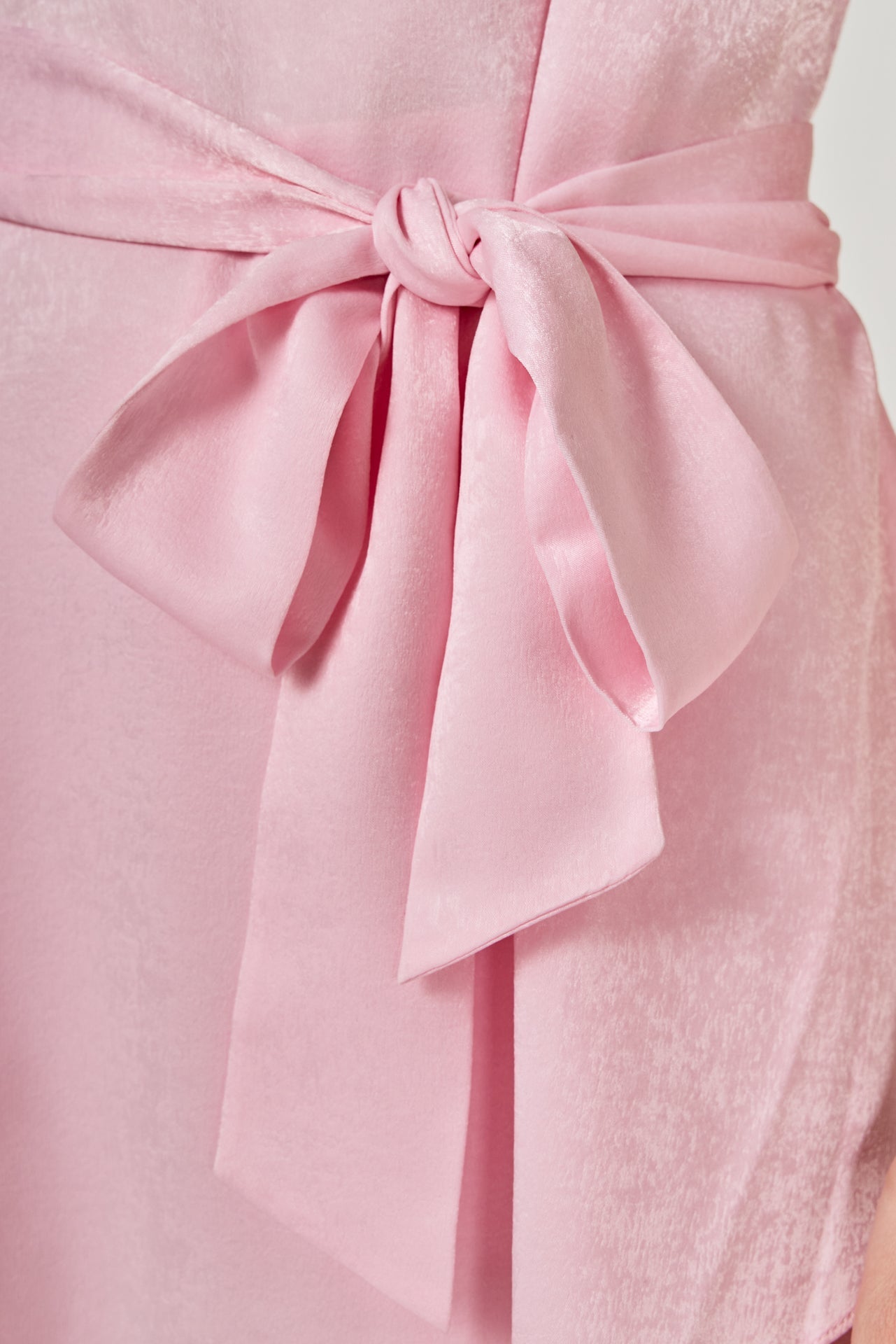 Spaghetti Tie Belted Romper Dress