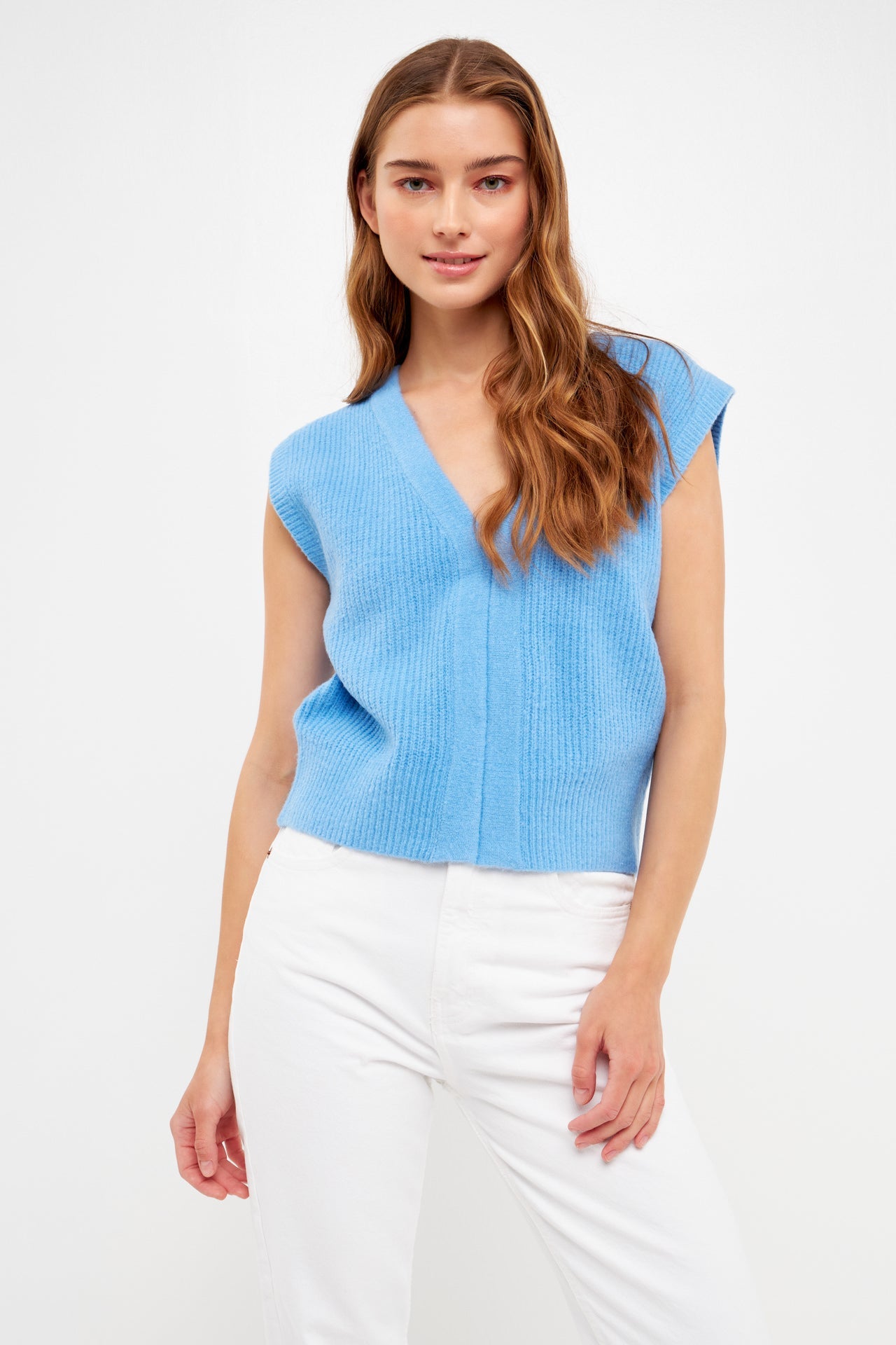 ENGLISH FACTORY - Sweater Vest - SWEATERS & KNITS available at Objectrare