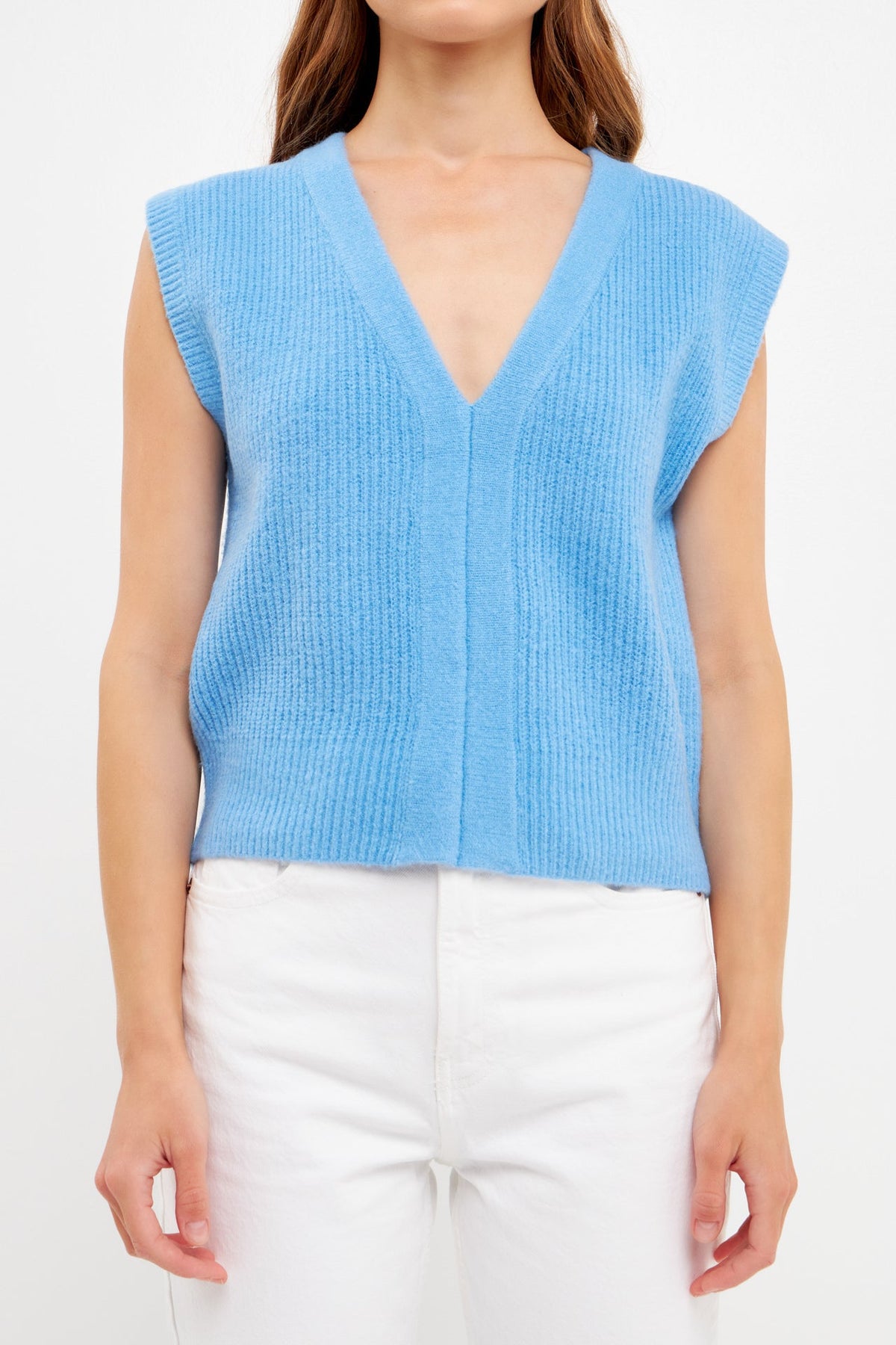 ENGLISH FACTORY - Sweater Vest - SWEATERS & KNITS available at Objectrare