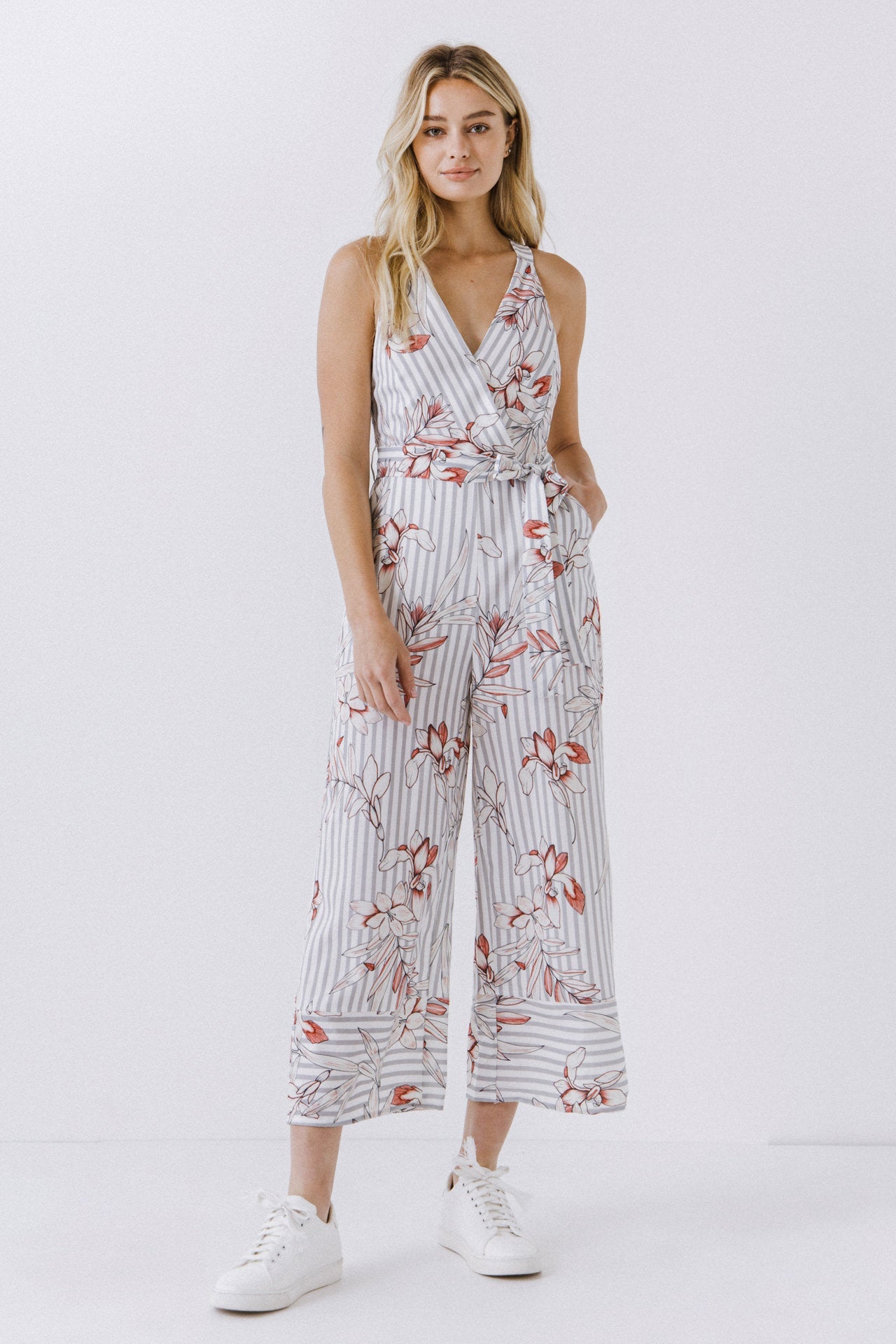 ENDLESS ROSE - Endless Rose - Lily Stripe Jumpsuit - JUMPSUITS available at Objectrare