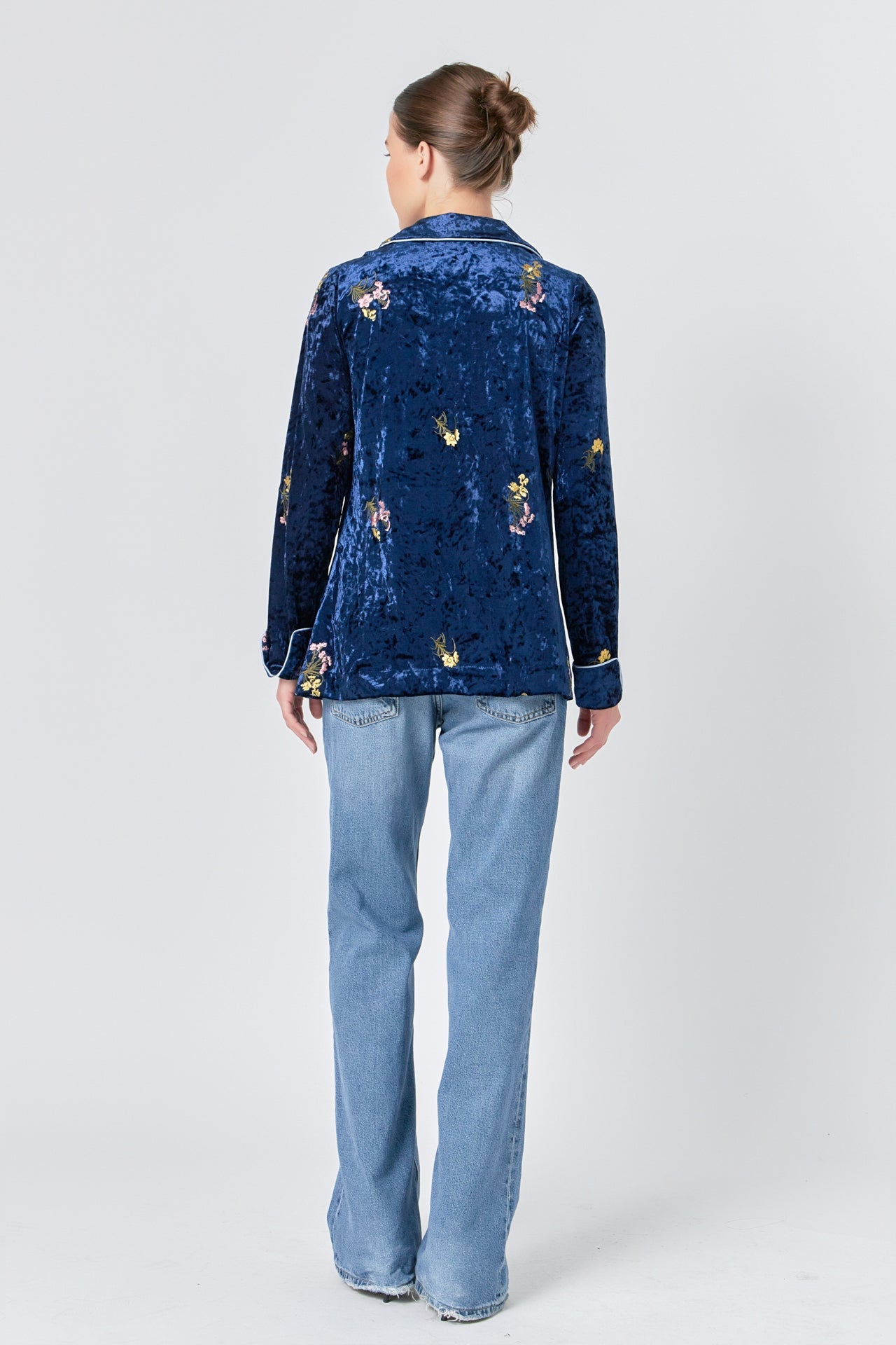 ENDLESS ROSE - Velvet Pajama Jacket - JACKETS available at Objectrare