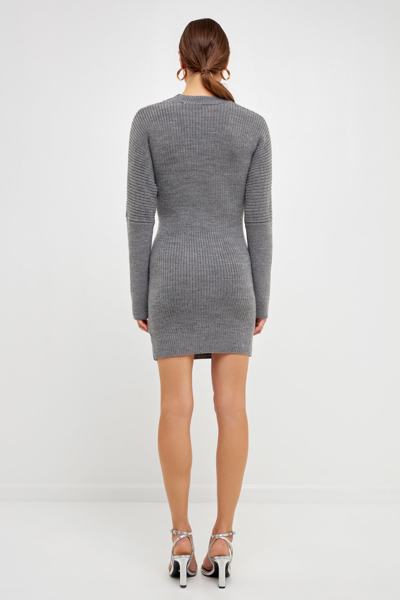 ENDLESS ROSE - Embellished Sweater Dress - DRESSES available at Objectrare