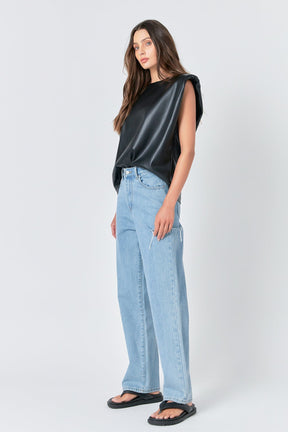 GREY LAB - Grey Lab - Cut Out Detail Jean - JEANS available at Objectrare