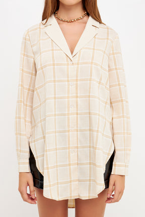 Oversize Check Shirt