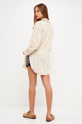Oversize Check Shirt