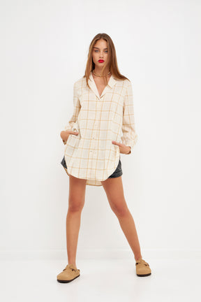 Oversize Check Shirt