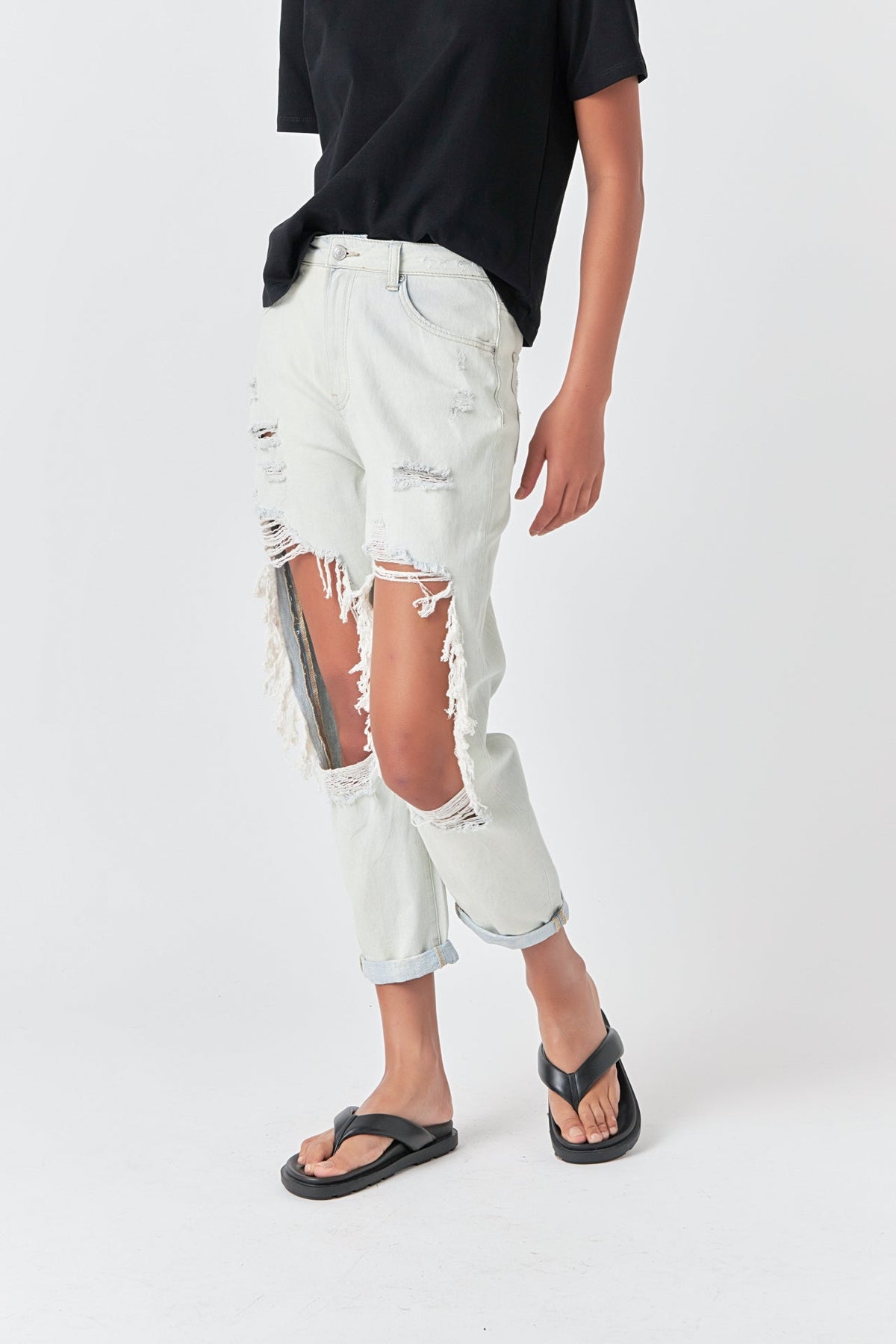 GREY LAB - Grey Lab - Highly Distressed Jeans - JEANS available at Objectrare