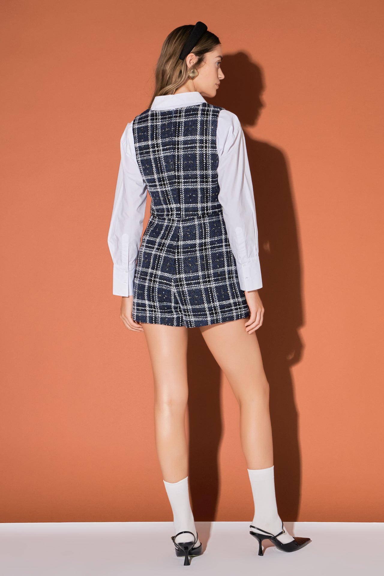 ENGLISH FACTORY - Tweed Romper - ROMPERS available at Objectrare
