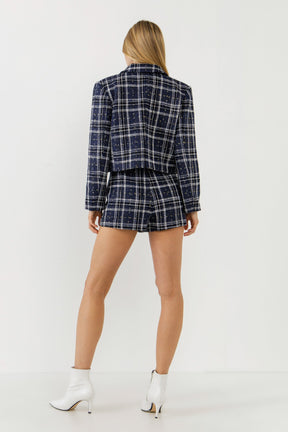 ENGLISH FACTORY - Lurex with Tweed Jacket - JACKETS available at Objectrare