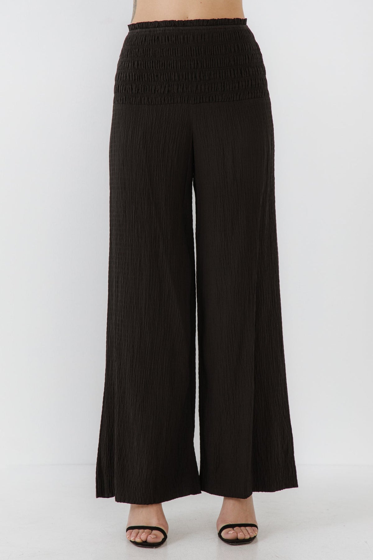 FREE THE ROSES - Smocked Detail Pants - PANTS available at Objectrare