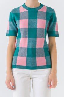 Gingham Sweater