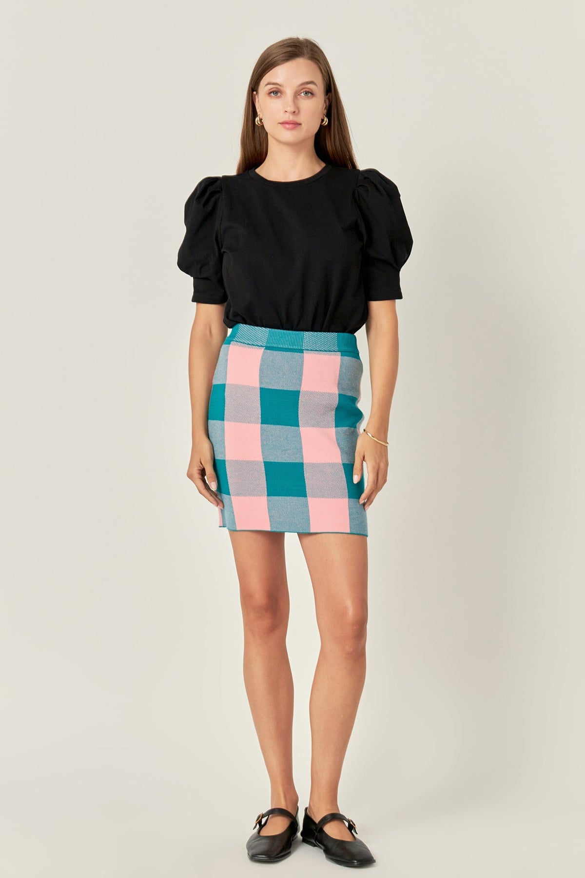 ENGLISH FACTORY - English Factory - Gingham Mini Skirt - SKIRTS available at Objectrare