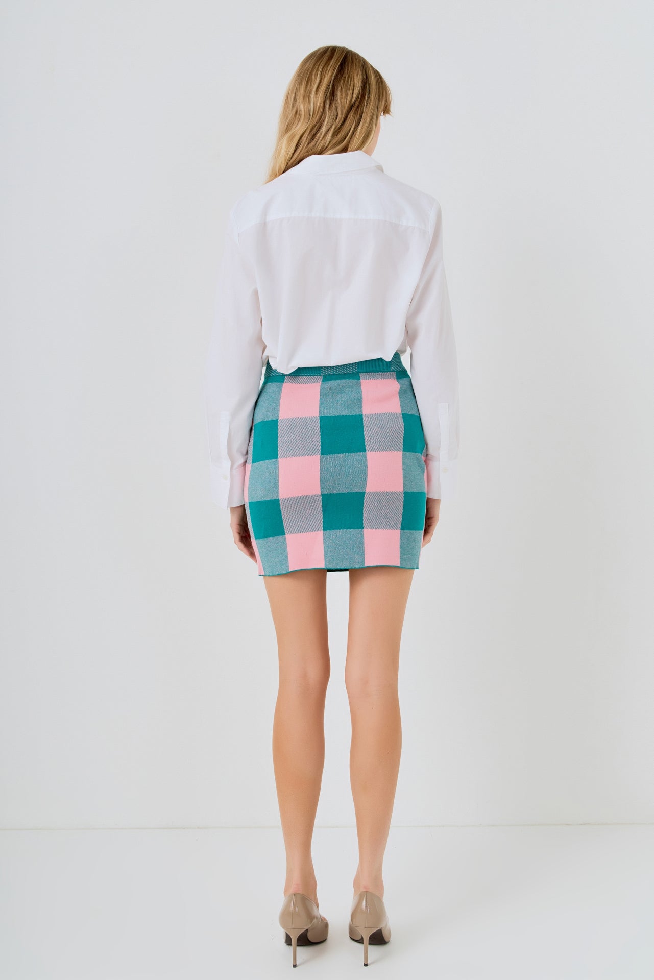 Gingham Mini Skirt