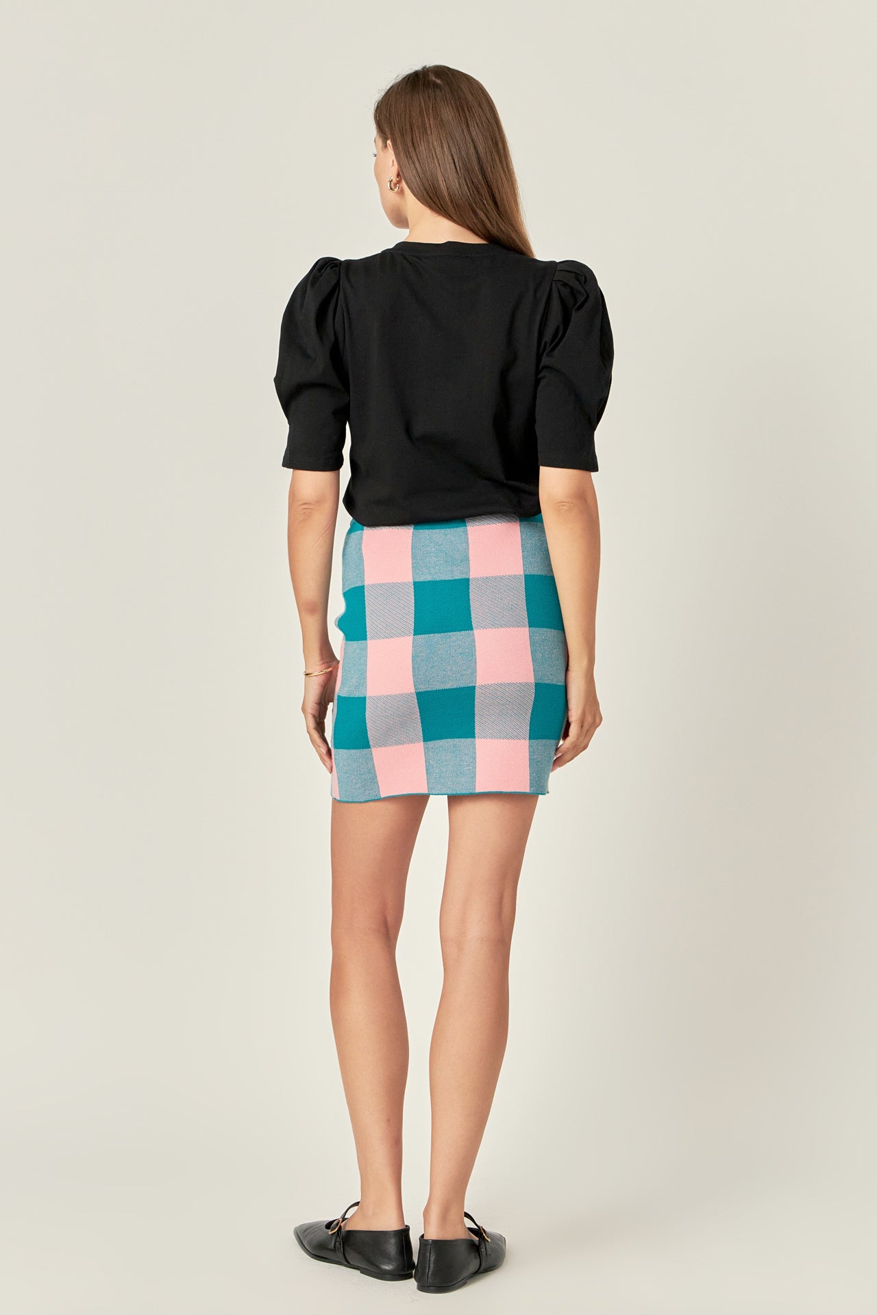 ENGLISH FACTORY - Gingham Mini Skirt - SKIRTS available at Objectrare