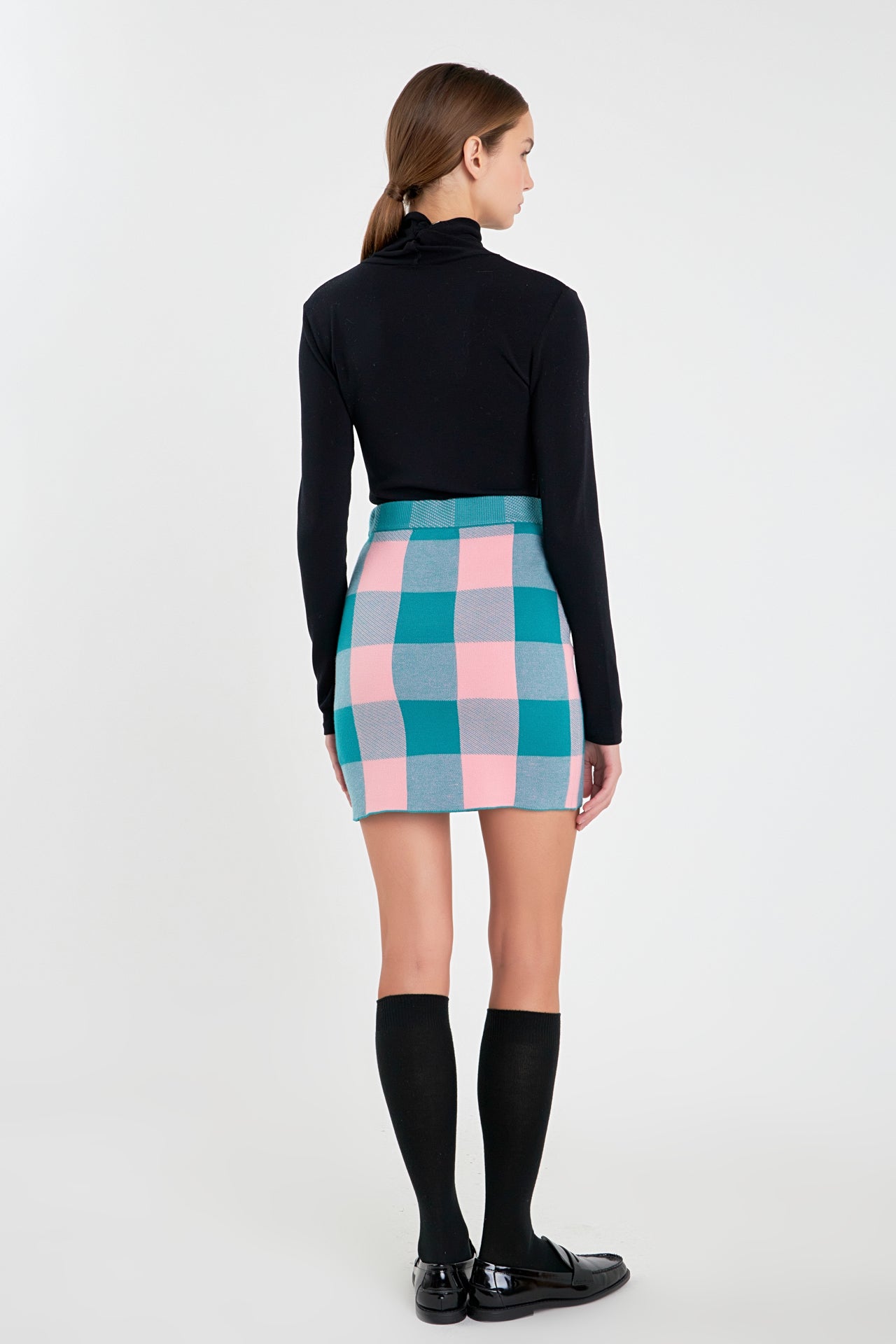 ENGLISH FACTORY - Gingham Mini Skirt - SKIRTS available at Objectrare