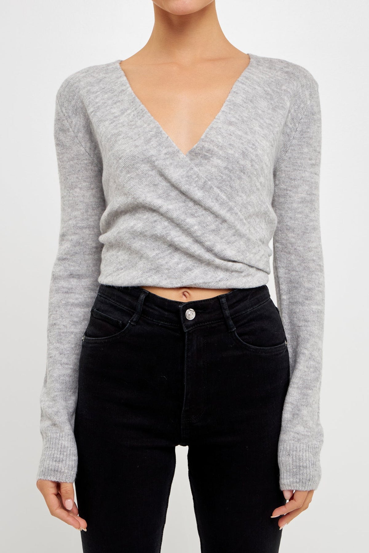 Wrapped Knit Top