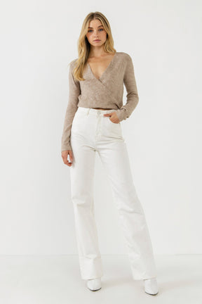 ENDLESS ROSE - Wrapped Knit Top - TOPS available at Objectrare