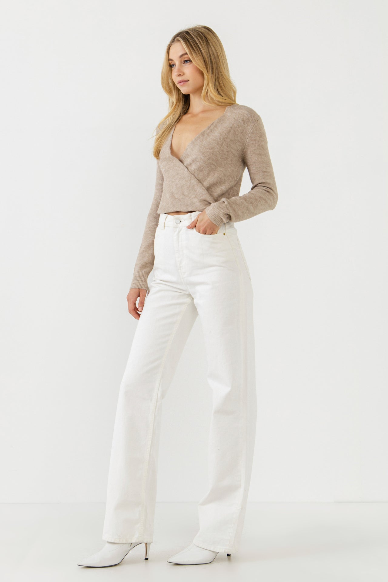 ENDLESS ROSE - Wrapped Knit Top - TOPS available at Objectrare