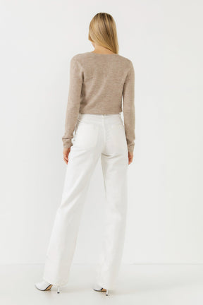 ENDLESS ROSE - Wrapped Knit Top - TOPS available at Objectrare