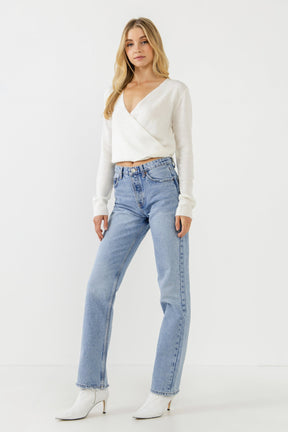 ENDLESS ROSE - Wrapped Knit Top - TOPS available at Objectrare