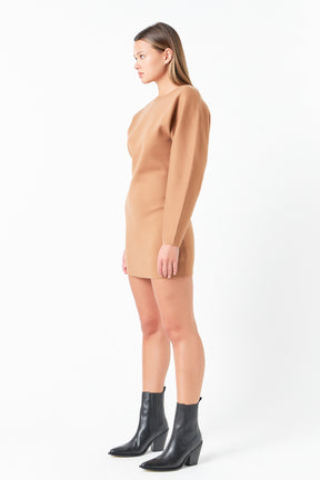 GREY LAB - Knitted Mini Dress - DRESSES available at Objectrare