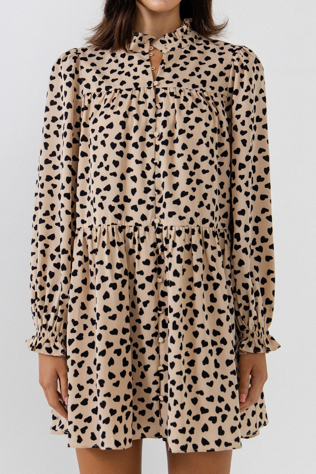 ENGLISH FACTORY - Dotted Button Detail Mini Dress- Sold Out - DRESSES available at Objectrare