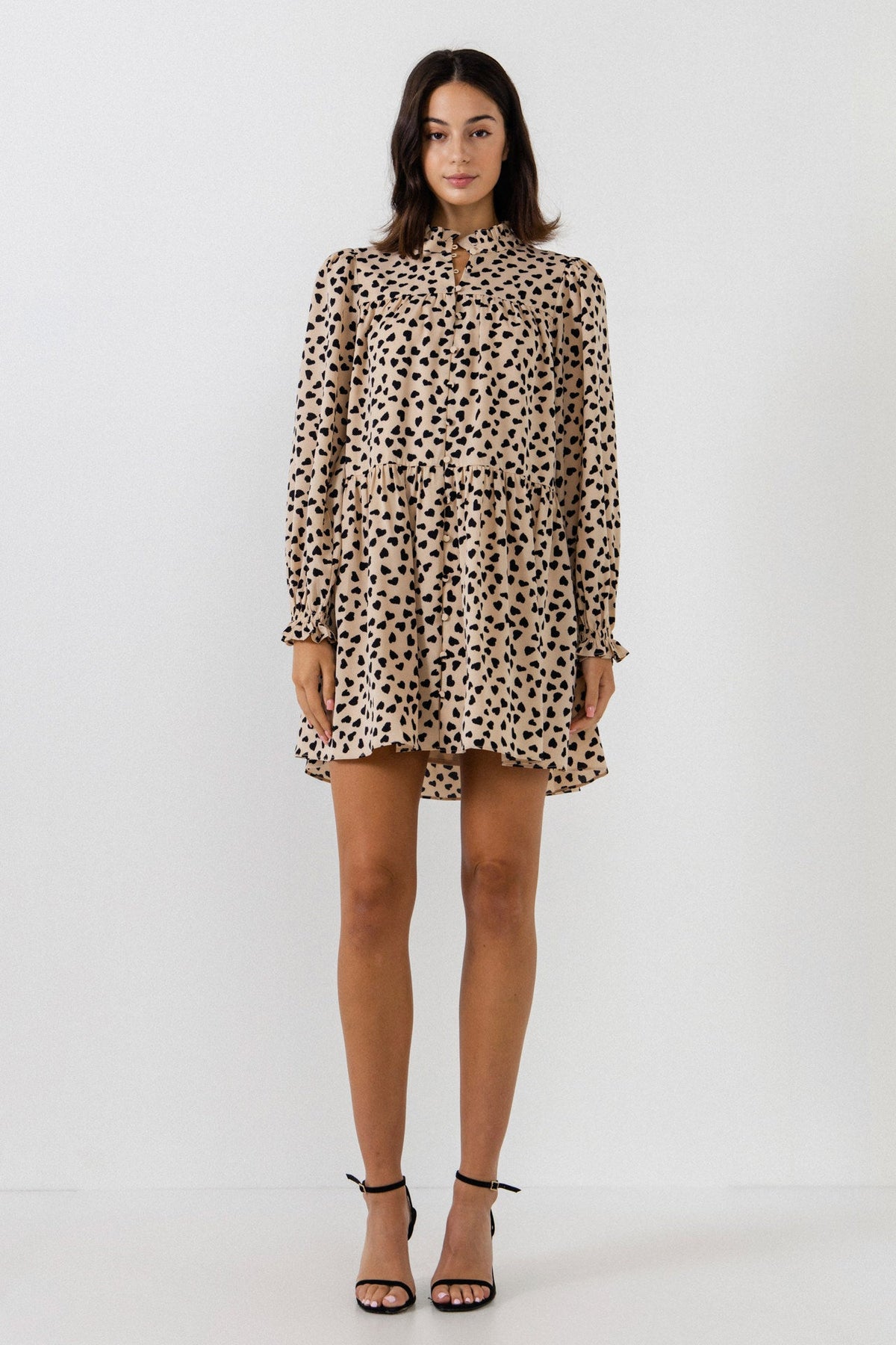 ENGLISH FACTORY - Dotted Button Detail Mini Dress- Sold Out - DRESSES available at Objectrare