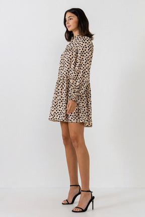 ENGLISH FACTORY - Dotted Button Detail Mini Dress- Sold Out - DRESSES available at Objectrare