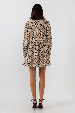 ENGLISH FACTORY - Dotted Button Detail Mini Dress- Sold Out - DRESSES available at Objectrare