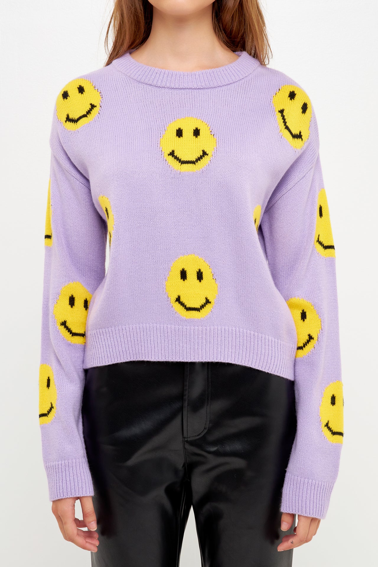 GREY LAB - Smiley Face Sweater - SWEATERS & KNITS available at Objectrare