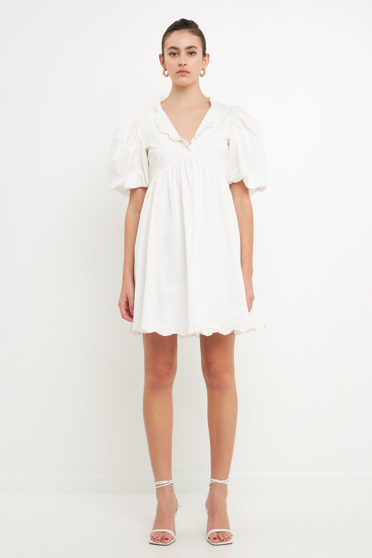 ENDLESS ROSE - Ruffle Detail Mini Dress - DRESSES available at Objectrare