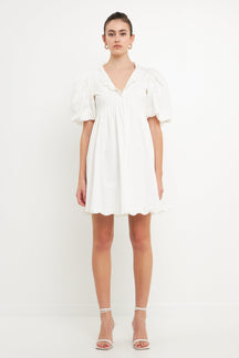 ENDLESS ROSE - Ruffle Detail Mini Dress - DRESSES available at Objectrare