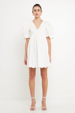 ENDLESS ROSE - Ruffle Detail Mini Dress - DRESSES available at Objectrare