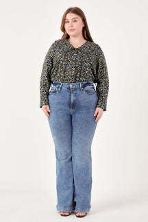 ENGLISH FACTORY - Floral Collar Detail Shirt - BLOUSES available at Objectrare