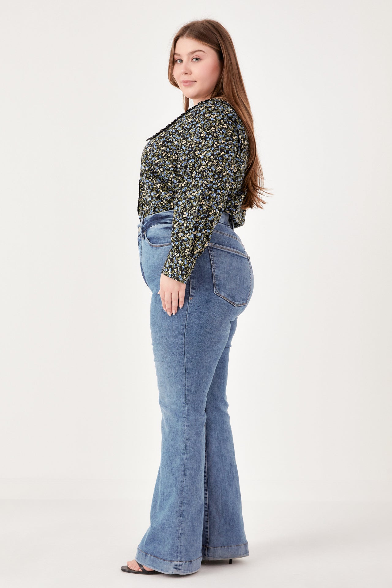 ENGLISH FACTORY - Floral Collar Detail Shirt - BLOUSES available at Objectrare