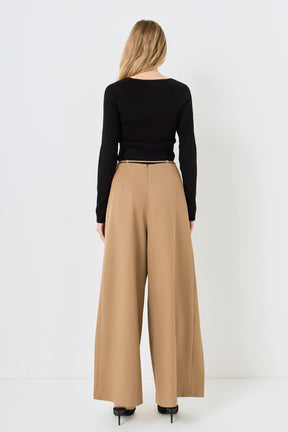 ENDLESS ROSE - Double Cut Out Knit Top - TOPS available at Objectrare