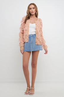 FREE THE ROSES - Ribbon Detail Cardigan - SWEATERS & KNITS available at Objectrare