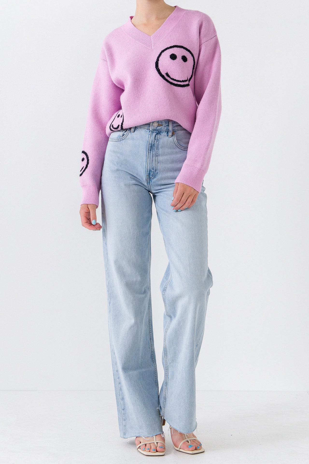Smile Long Sleeve Sweater