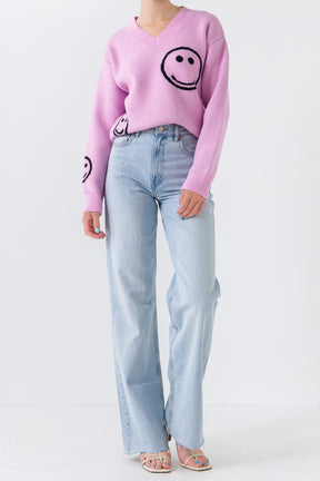 Smile Long Sleeve Sweater